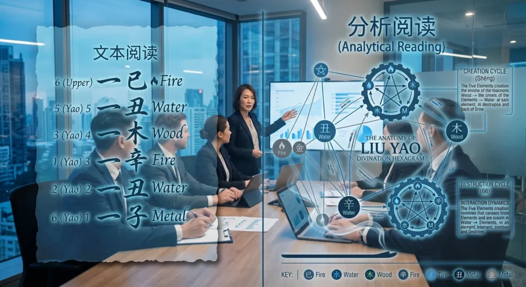Business-meeting-with-a-hexagram-overlay-symbolizing-strategic-analysis