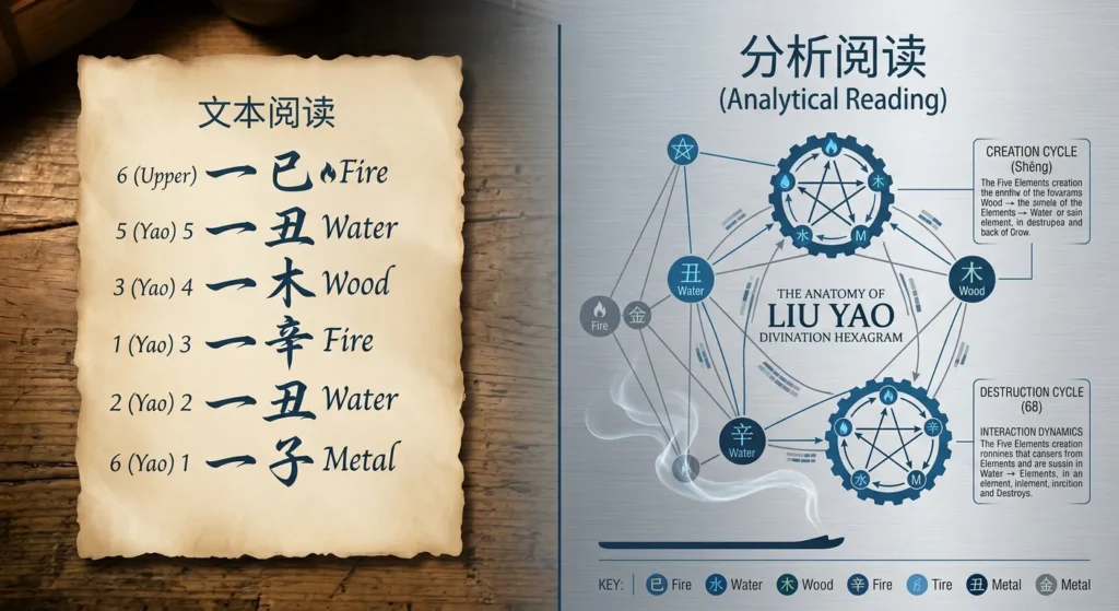 Comparison-of-textual-reading-and-analytical-Liu-Yao-reading